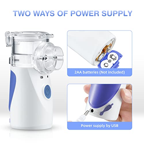 Portable Nebulizer Machine for Kids, Cool Mist Steam Inhaler, Effective Handh...