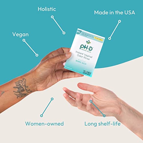 pH-D Instant Odor Rinse with Boric Acid - Vegan, Paraben-Free, Cruelty-Free (...