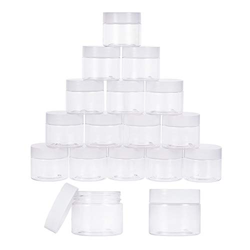PH PandaHall 18pcs 50ml/1.76 Oz Empty Clear Plastic Sample Containers Slime S...