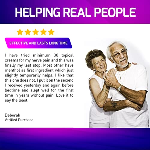 Neuropathy Nerve Therapy & Relief Cream - Maximum Strength Relief Cream for F...