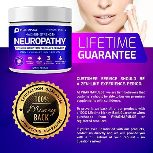 Neuropathy Nerve Therapy & Relief Cream - Maximum Strength Relief Cream for F...