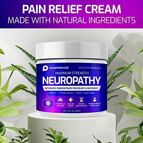 Neuropathy Nerve Therapy & Relief Cream - Maximum Strength Relief Cream for F...