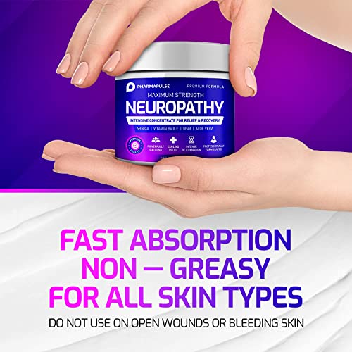 Neuropathy Nerve Therapy & Relief Cream - Maximum Strength Relief Cream for F...