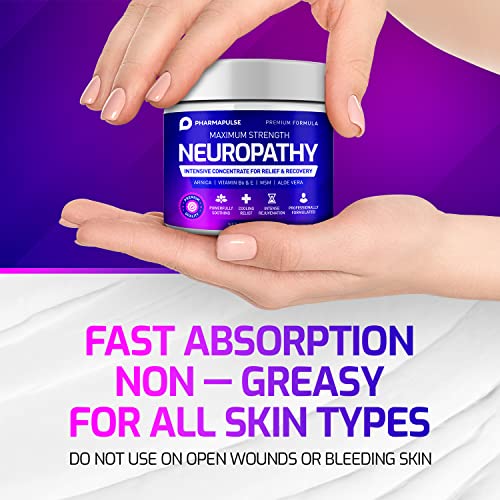 Neuropathy Nerve Therapy & Relief Cream - Maximum Strength Relief Cream for F...