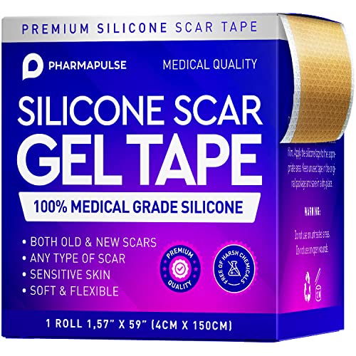 Silicone Scar Gel Tape for Scar Removal, Wound Dressing, Sticky Bandage, Wate...