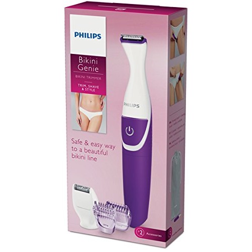 Philips Beauty BikiniGenie, Cordless Bikini Trimmer for Women, Showerproof Ha...