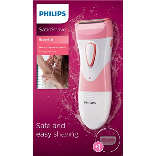 Philips Beauty SatinShave Essential Women's Wet & Dry Electric Shaver For Leg...