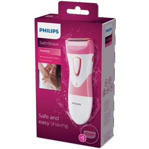 Philips Beauty SatinShave Essential Women's Wet & Dry Electric Shaver For Leg...