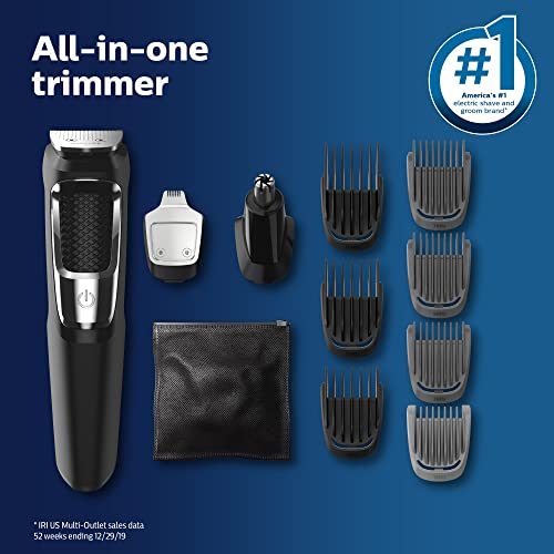 Philips Norelco Multigroomer All-in-One Trimmer Series 3000, 13 Piece Mens Gr...