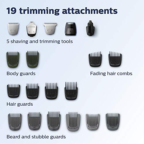 Philips Norelco Multigroomer All-in-One Trimmer Series 7000, 23 Piece Mens Gr...