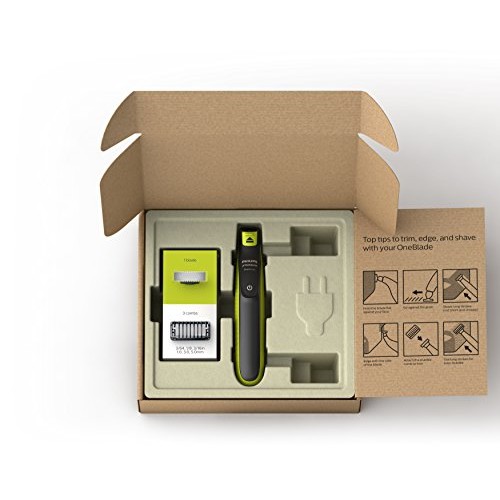 Philips Norelco OneBlade Hybrid Electric Trimmer and Shaver, Frustration Free...