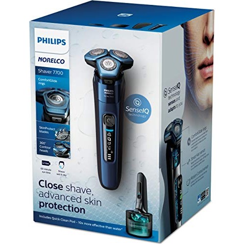 Philips Norelco Shaver 7700, Rechargeable Wet & Dry Electric Shaver with Sens...