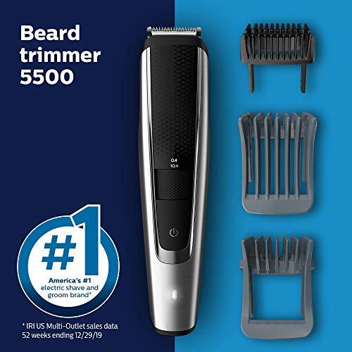 Philips Series 5000 Norelco Electric Cordless One Pass Beard and Stubble Trim...