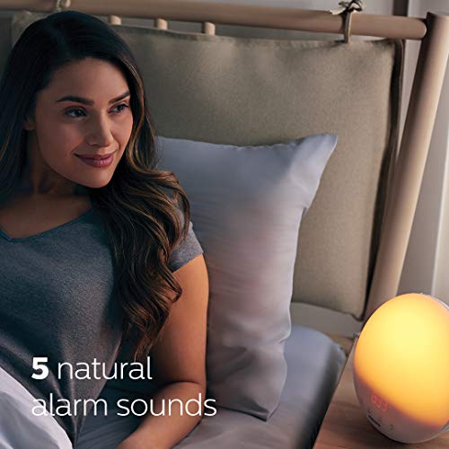 Philips SmartSleep Wake-up Light, Colored Sunrise and Sunset Simulation, 5 Na...