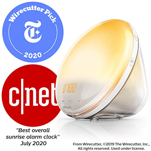 Philips SmartSleep Wake-up Light, Colored Sunrise and Sunset Simulation, 5 Na...