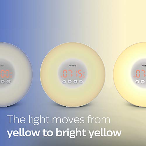 Philips SmartSleep HF3500/60 Wake-Up Light Therapy Alarm Clock with Sunrise S...