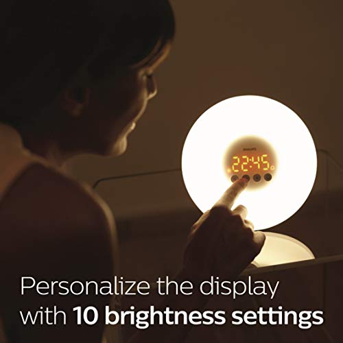 Philips SmartSleep HF3500/60 Wake-Up Light Therapy Alarm Clock with Sunrise S...