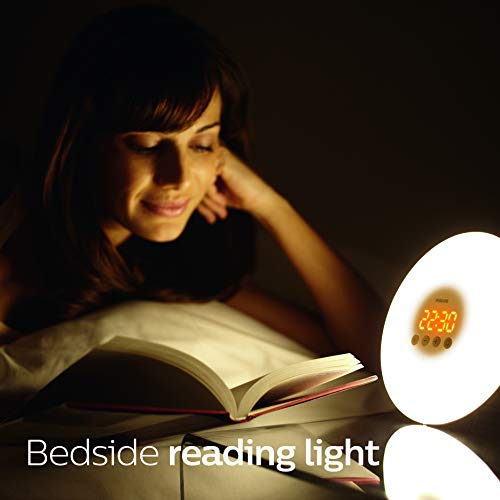 Philips SmartSleep HF3500/60 Wake-Up Light Therapy Alarm Clock with Sunrise S...
