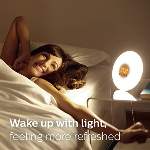 Philips SmartSleep HF3500/60 Wake-Up Light Therapy Alarm Clock with Sunrise S...