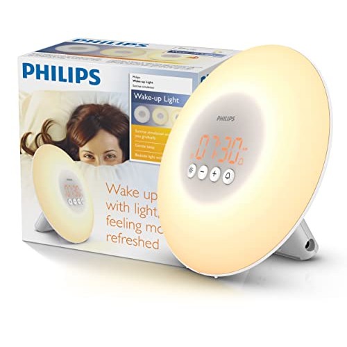 Philips SmartSleep HF3500/60 Wake-Up Light Therapy Alarm Clock with Sunrise S...