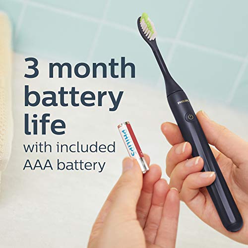 Philips One by Sonicare Battery Toothbrush, Midnight Navy Blue, HY1100/04