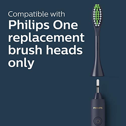 Philips One by Sonicare Battery Toothbrush, Midnight Navy Blue, HY1100/04