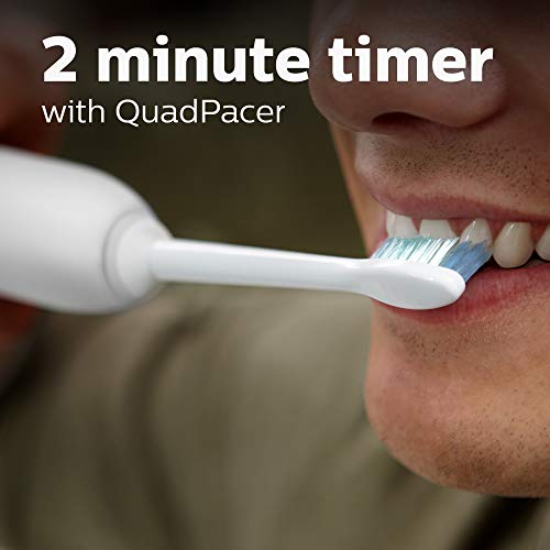 Philips Sonicare DailyClean 1100 Rechargeable Electric Power Toothbrush, Whit...