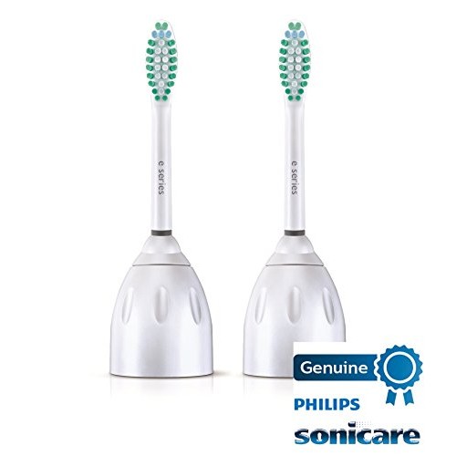 Philips Sonicare Genuine E-Series Replacement Toothbrush Heads, 2 Brush Heads...