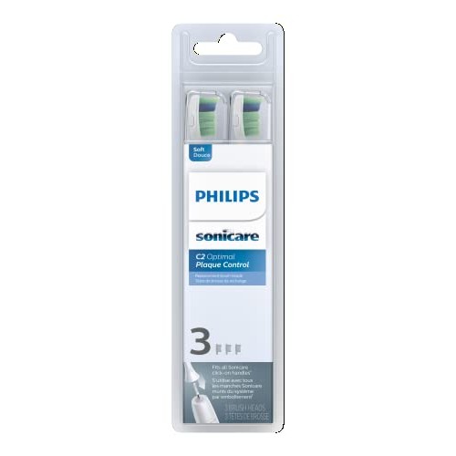 Philips Sonicare Genuine Optimal Plaque Control Replacement Toothbrush Heads,...