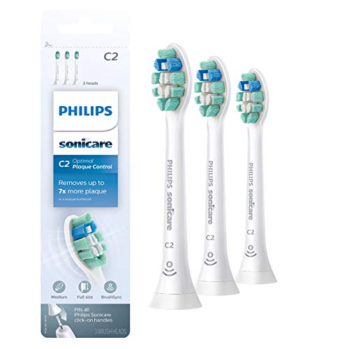 Philips Sonicare Genuine Optimal Plaque Control Replacement Toothbrush Heads,...