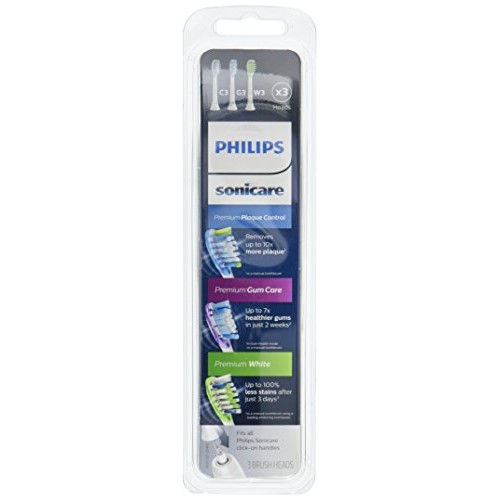 Philips Sonicare Genuine Replacement Toothbrush Heads Variety Pack, C3 Premiu...