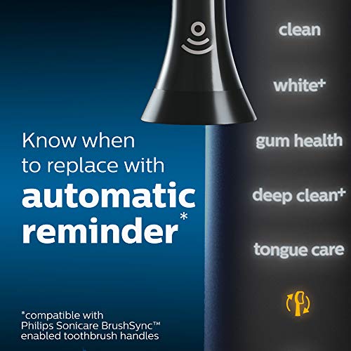 Philips Sonicare Genuine W3 Premium White Replacement Toothbrush Heads, 4 Bru...