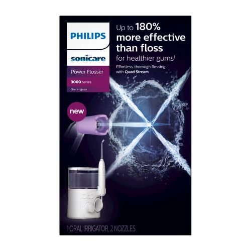Philips Sonicare Power Flosser 3000, White, HX3711/20