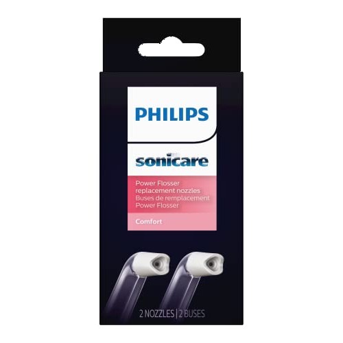 Philips Sonicare Power Flosser Comfort Tips (F2), 2pk, White HX3052/00