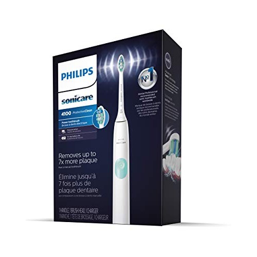 Philips Sonicare ProtectiveClean 4100 Rechargeable Electric Power Toothbrush,...