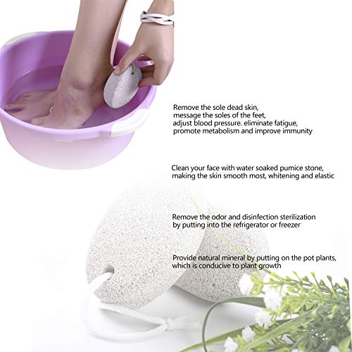 Natural Pumice Stone for Feet 2 PCS, PHOGARY Lava Pedicure Tools Hard Skin Ca...