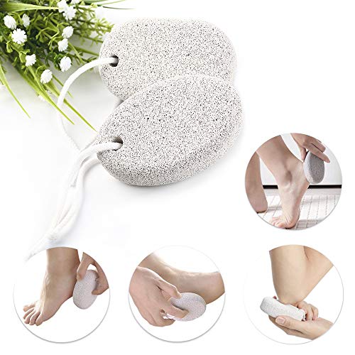 Natural Pumice Stone for Feet 2 PCS, PHOGARY Lava Pedicure Tools Hard Skin Ca...