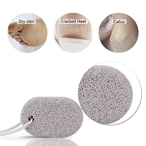 Natural Pumice Stone for Feet 3 PCS, PHOGARY Lava Pedicure Tools Hard Skin Ca...