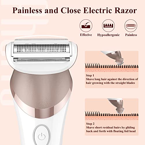 Epilator for Women, [3 in 1] Epilators Hair Removal for Women with Electric R...