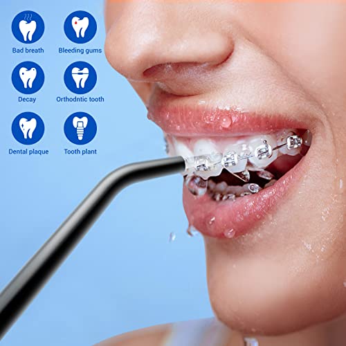 Power Flosser by Water with Flosser Cordless, PHYLIAN Portable Dental Oral Ir...