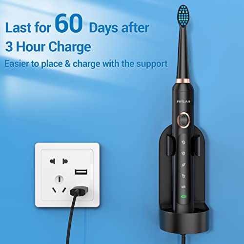 Sonic Electric Toothbrush for Adults， Electric Toothbrushes with 8 Brush Hea...