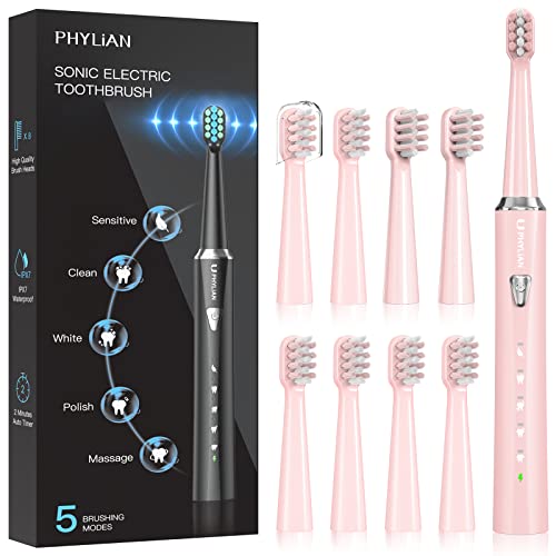 Sonic Electric Toothbrush for Aduts and Kids - High Power Rechargeable Toothb...