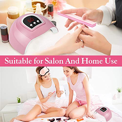 LED Nail Lamp, Professional Nail Dryer 54W, Portable Nail Dryer with Timer/Se...