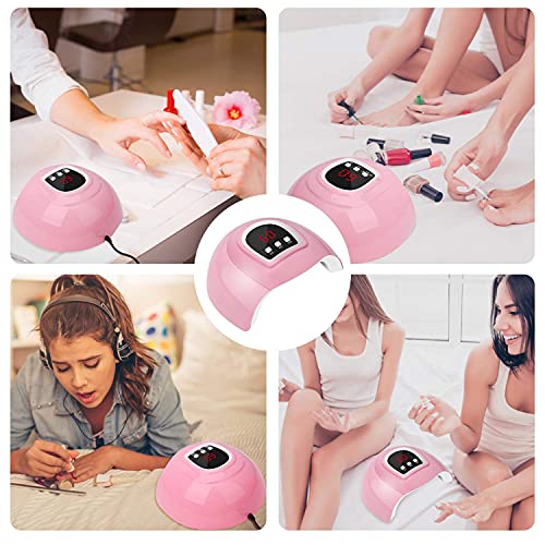 LED Nail Lamp, Professional Nail Dryer 54W, Portable Nail Dryer with Timer/Se...