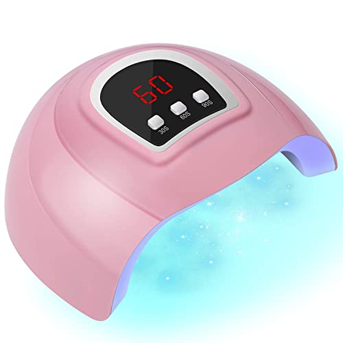 LED Nail Lamp, Professional Nail Dryer 54W, Portable Nail Dryer with Timer/Se...