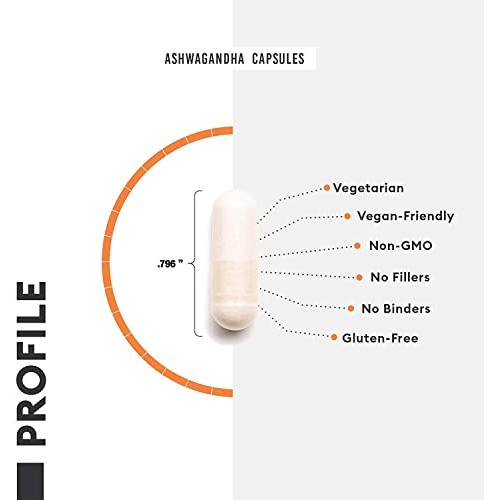 Ashwagandha 1950mg Organic Ashwagandha Root Powder with Black Pepper Extract,...