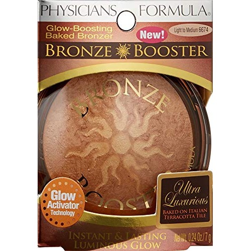 Physicians Formula Bronze Booster Glow & Mood Boosting Baked Bronzer Light to...
