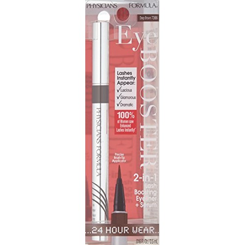 Physicians Formula Eye Booster 2-in-1 Lash Boosting Eyeliner + Serum, Deep Brown