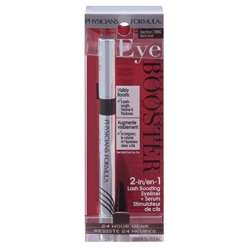 Physicians Formula Eye Booster 2-in-1 Lash Boosting Eyeliner + Serum, Deep Brown