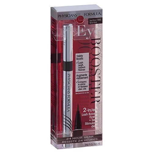 Physicians Formula Eye Booster 2-in-1 Lash Boosting Eyeliner + Serum, Deep Brown